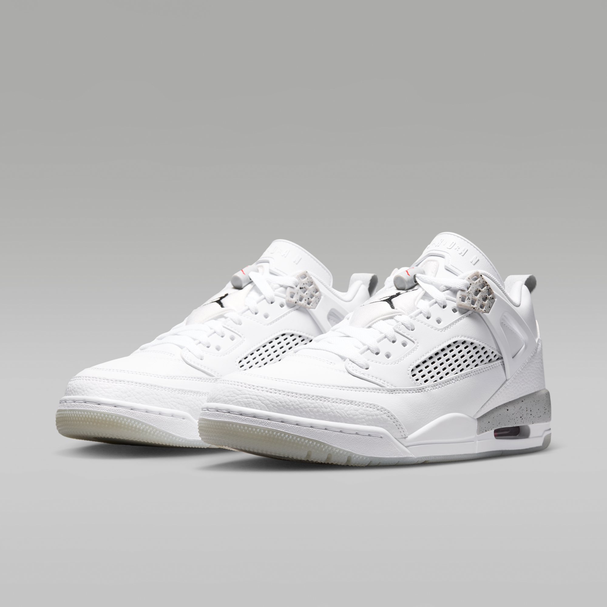 Jordan Spizike Low - Λευκό/Grey Fog/Fire Red/Μαύρο - 5