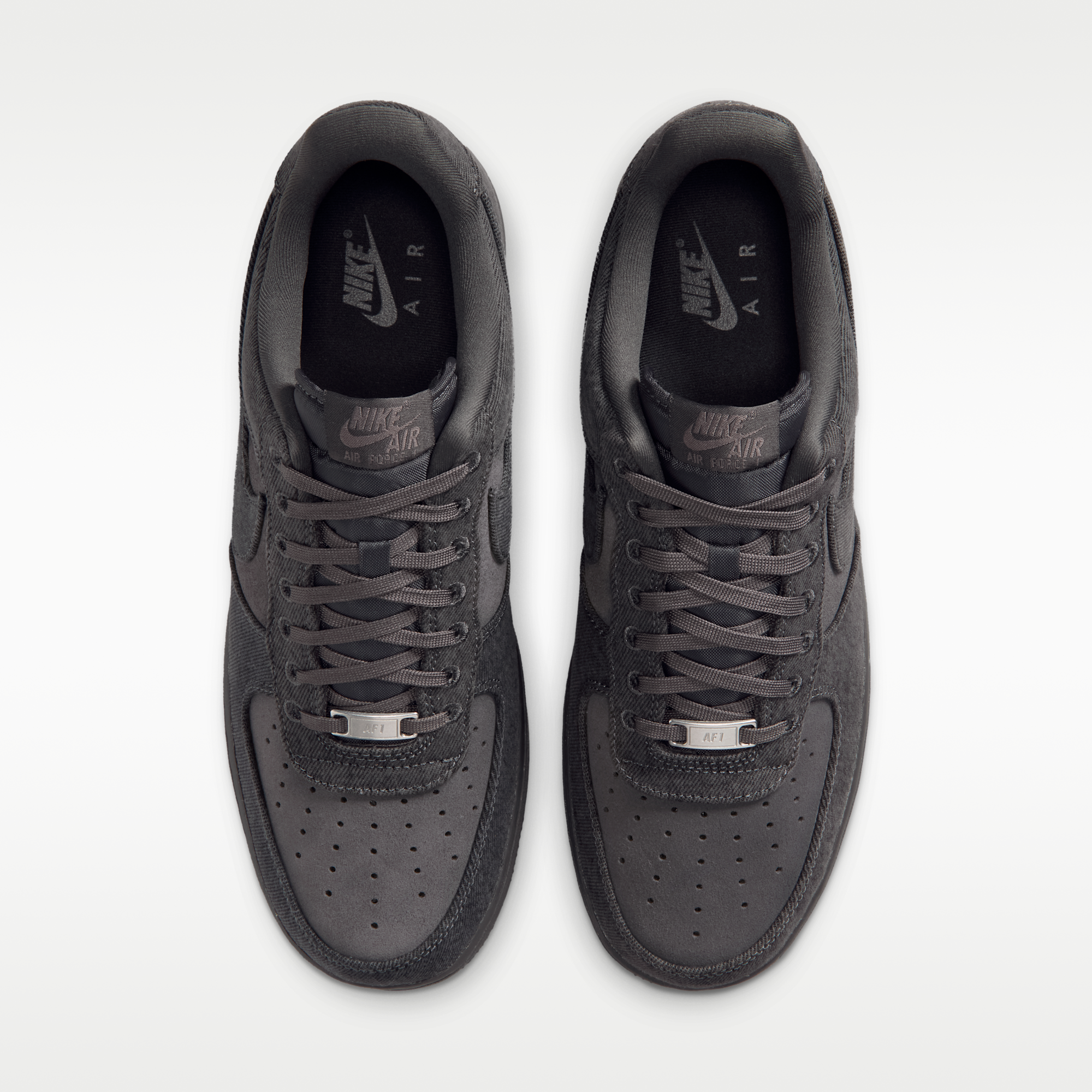 Air Force 1 '07 LV8 "Denim" - Anthracite/Medium Ash/Metallic Silver/Anthracite - 4