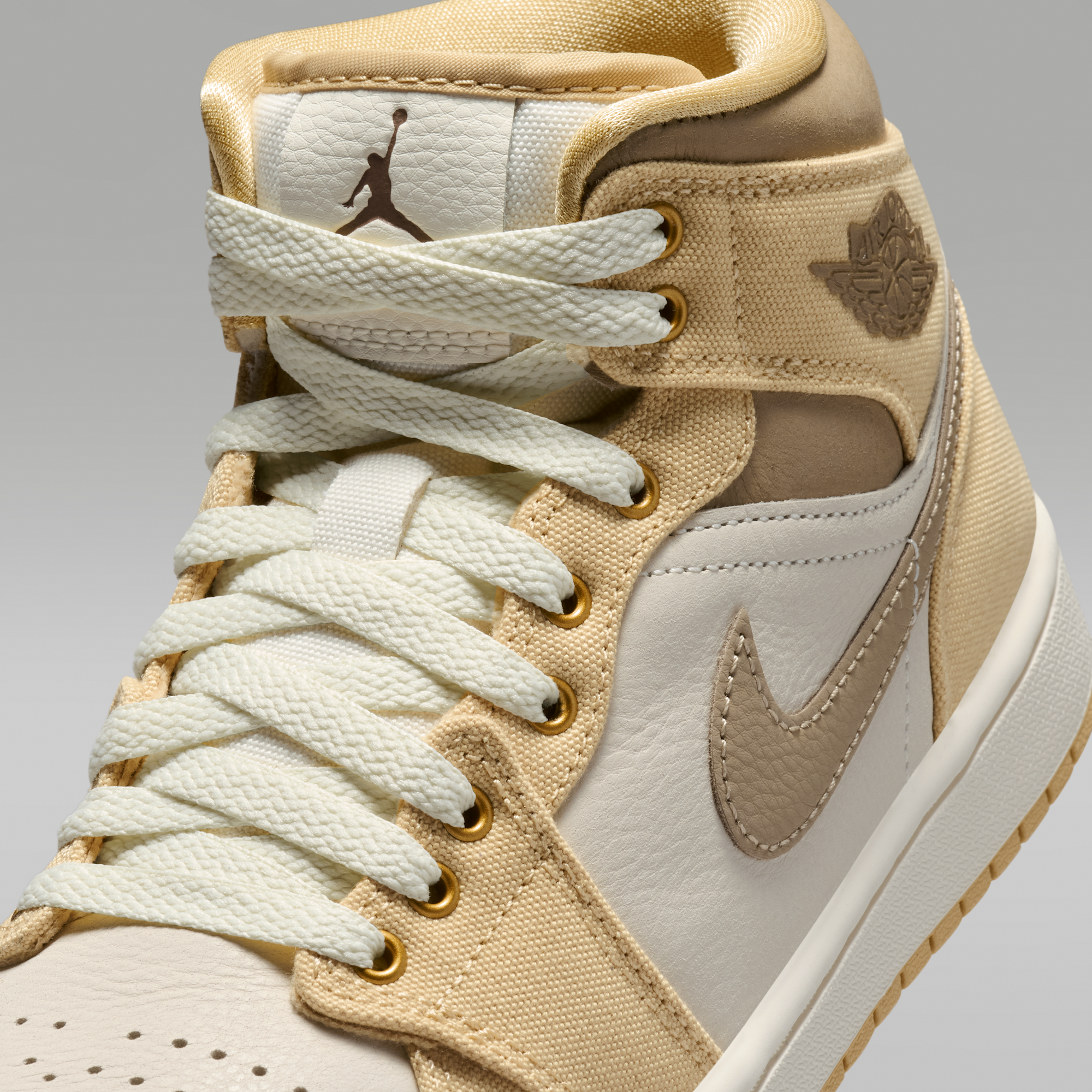 Air Jordan 1 Mid SE - Sesame/Sail/Coconut Milk/Khaki - 7