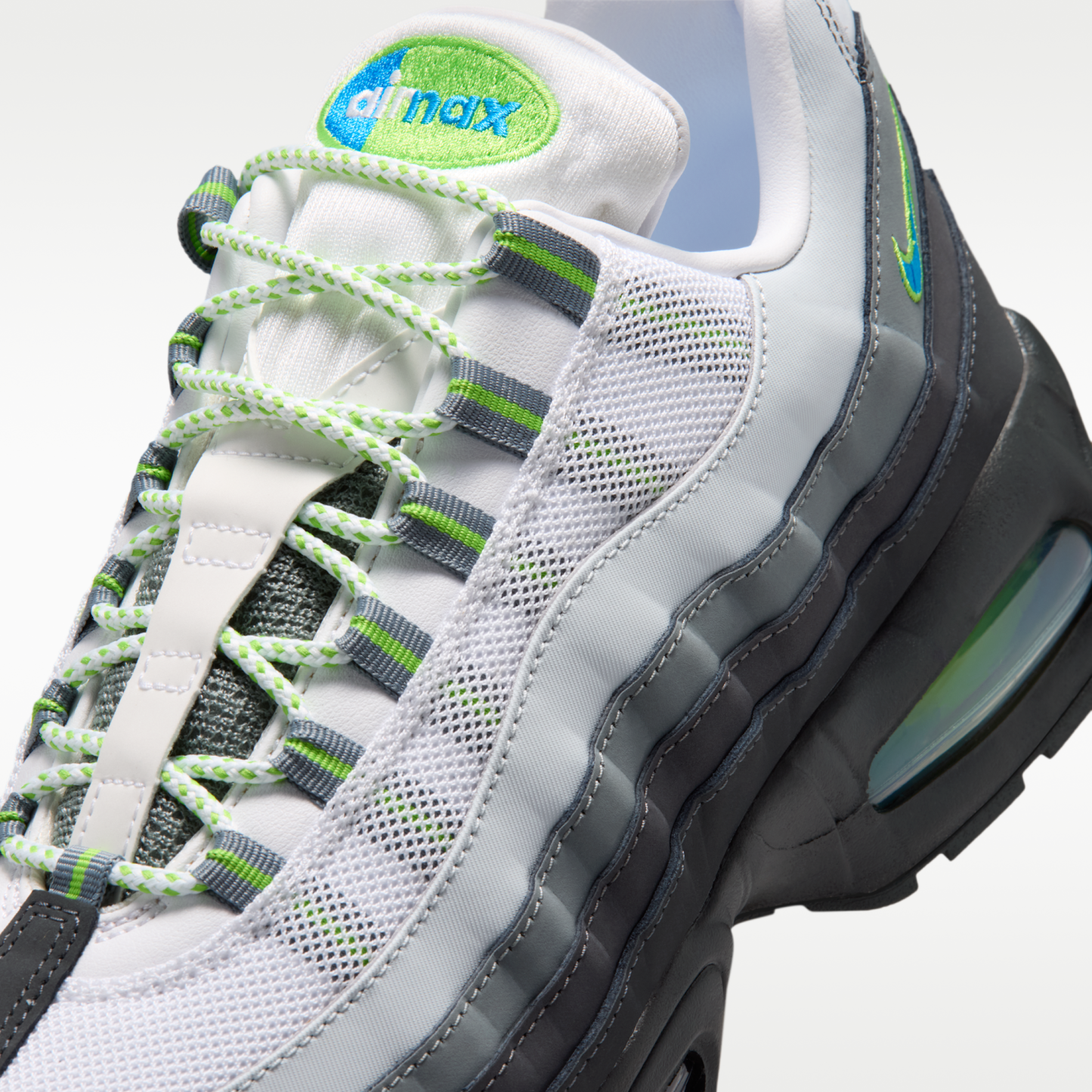 Nike Air Max 95 Big Bubble - Μαύρο/Action Green/Anthracite/Photo Blue - 7