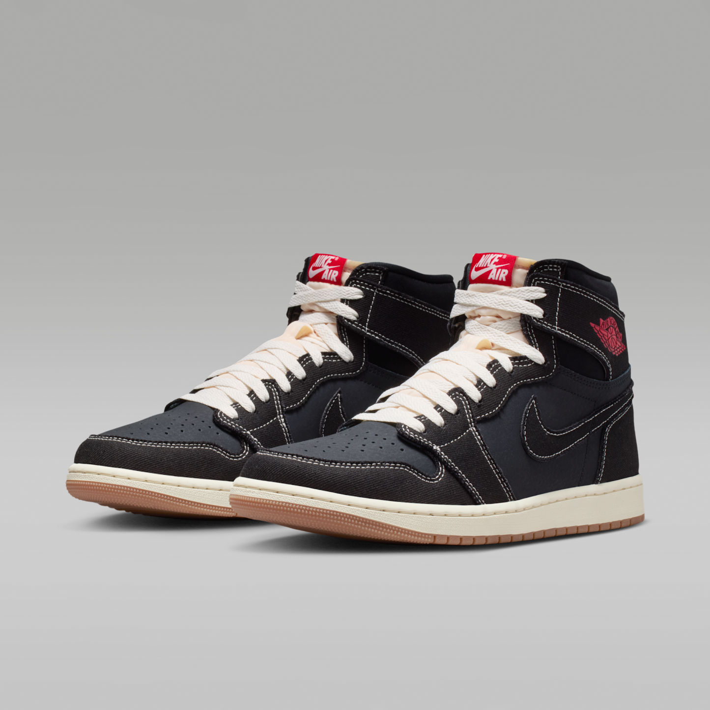 Air Jordan 1 Retro High OG Flight Club - Μαύρο/Sail/Gum Medium Brown/University Red - 5