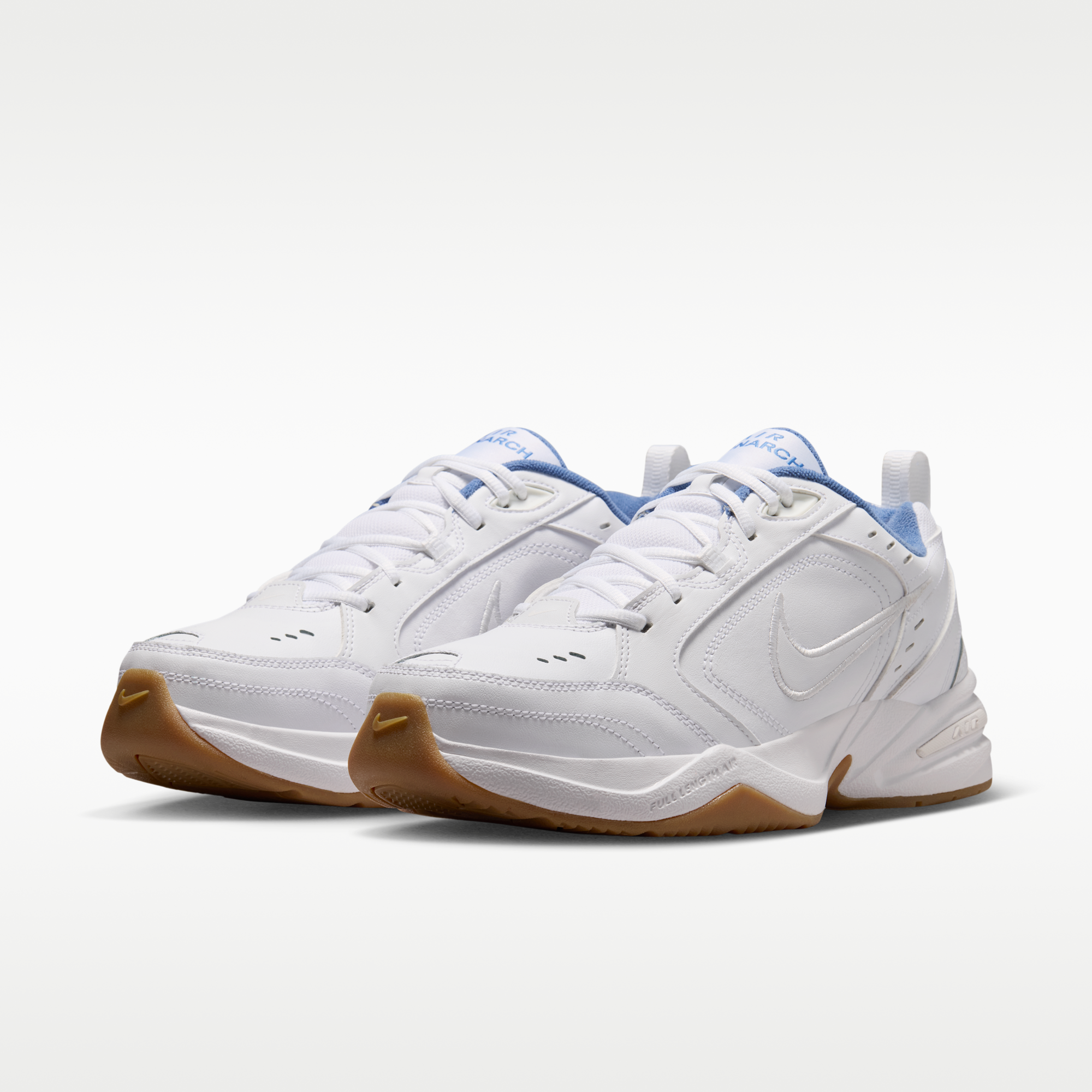 Nike Air Monarch IV - Λευκό/Indigo Storm/Gum Light Brown/Λευκό - 5
