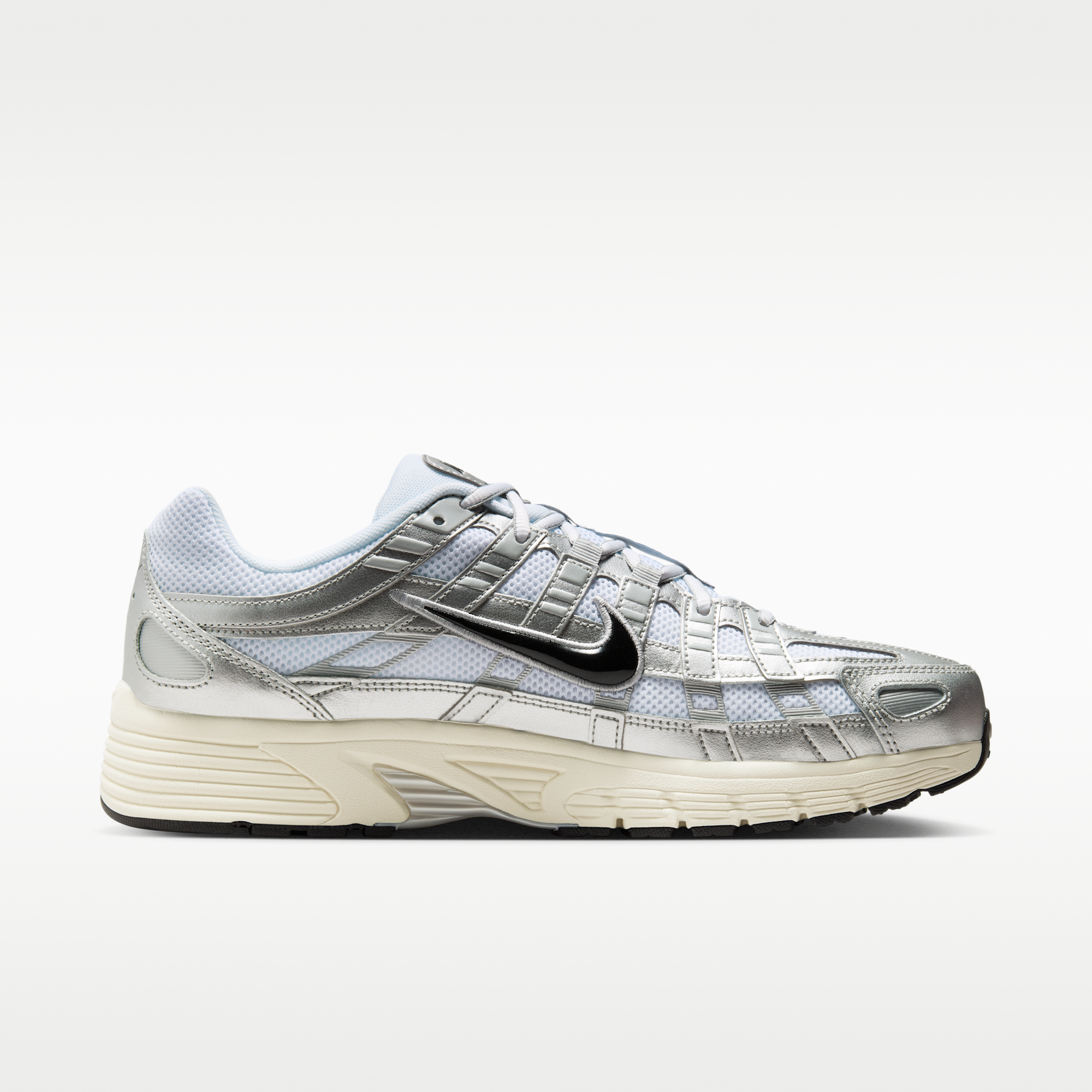 Nike P-6000 - Λευκό/Metallic Silver/Flat Silver/Μαύρο - 3