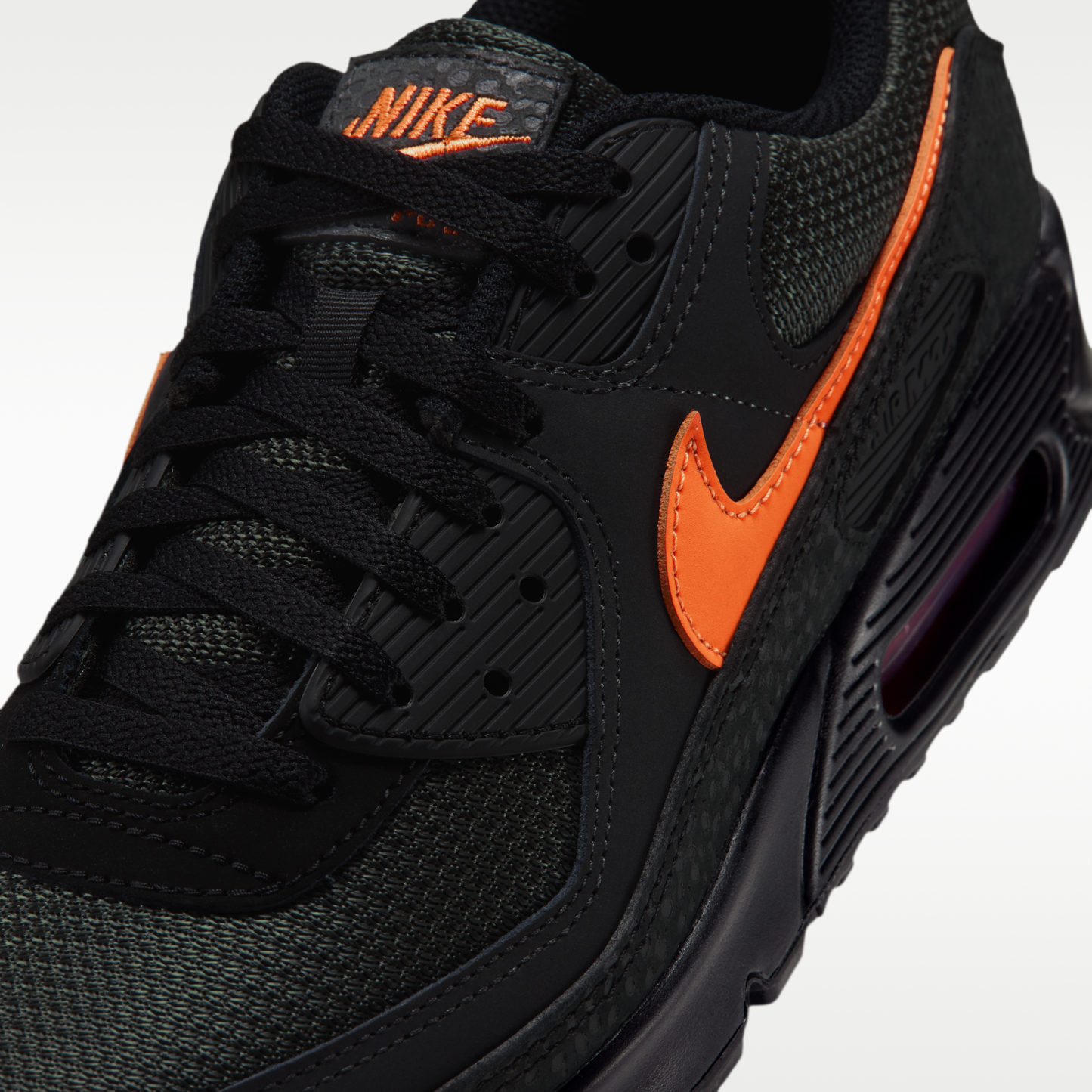 Nike Air Max 90 - Cargo Khaki/Μαύρο/Off Noir/Total Orange - 7