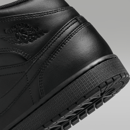 Air Jordan 1 Mid - Μαύρο/Μαύρο/Μαύρο - 8