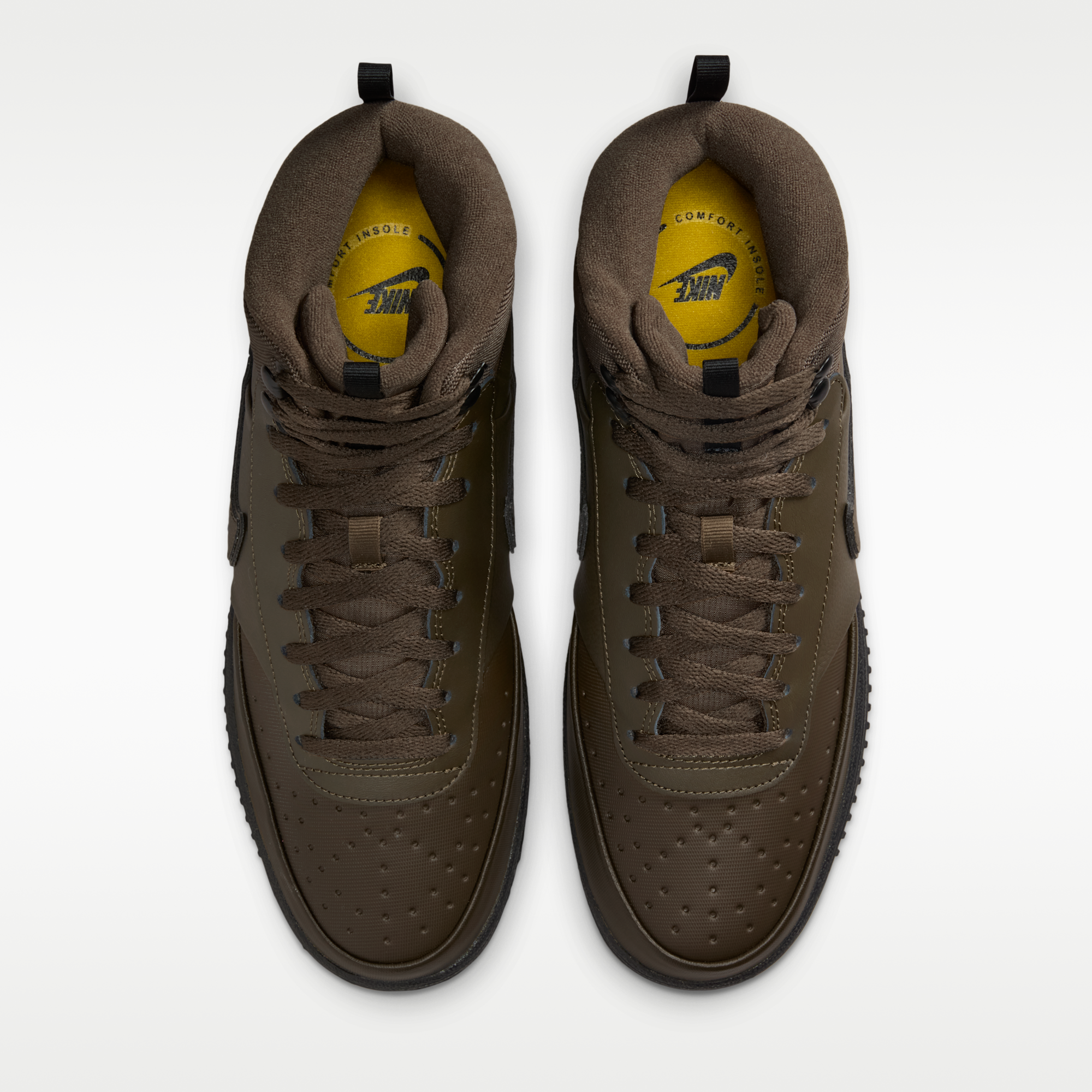 Nike Court Vision Mid - Dark Hazel/Μαύρο/Saffron Quartz/Dark Hazel - 4
