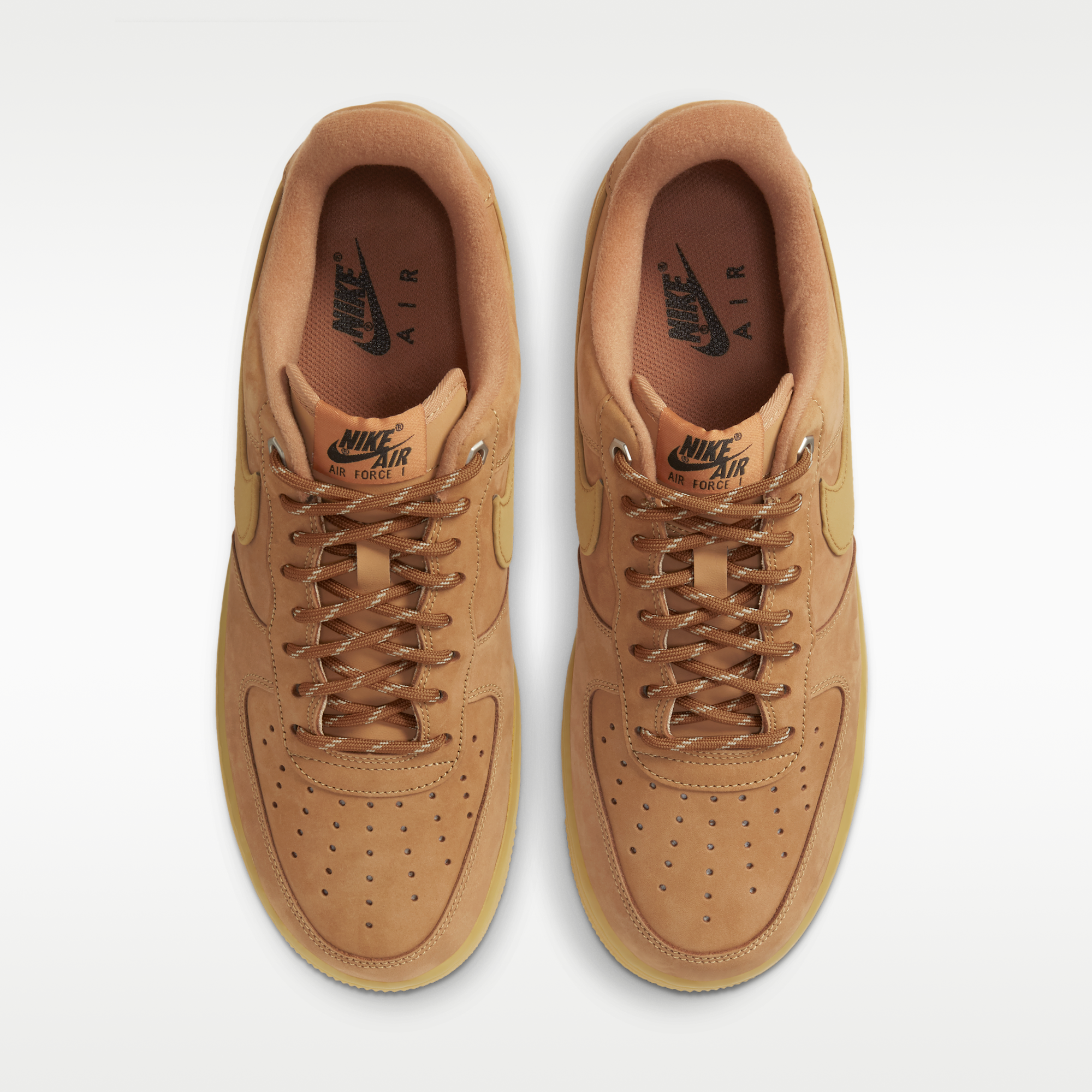 Nike Air Force 1 '07 WB - Flax/Gum Light Brown/Μαύρο/Wheat - 4