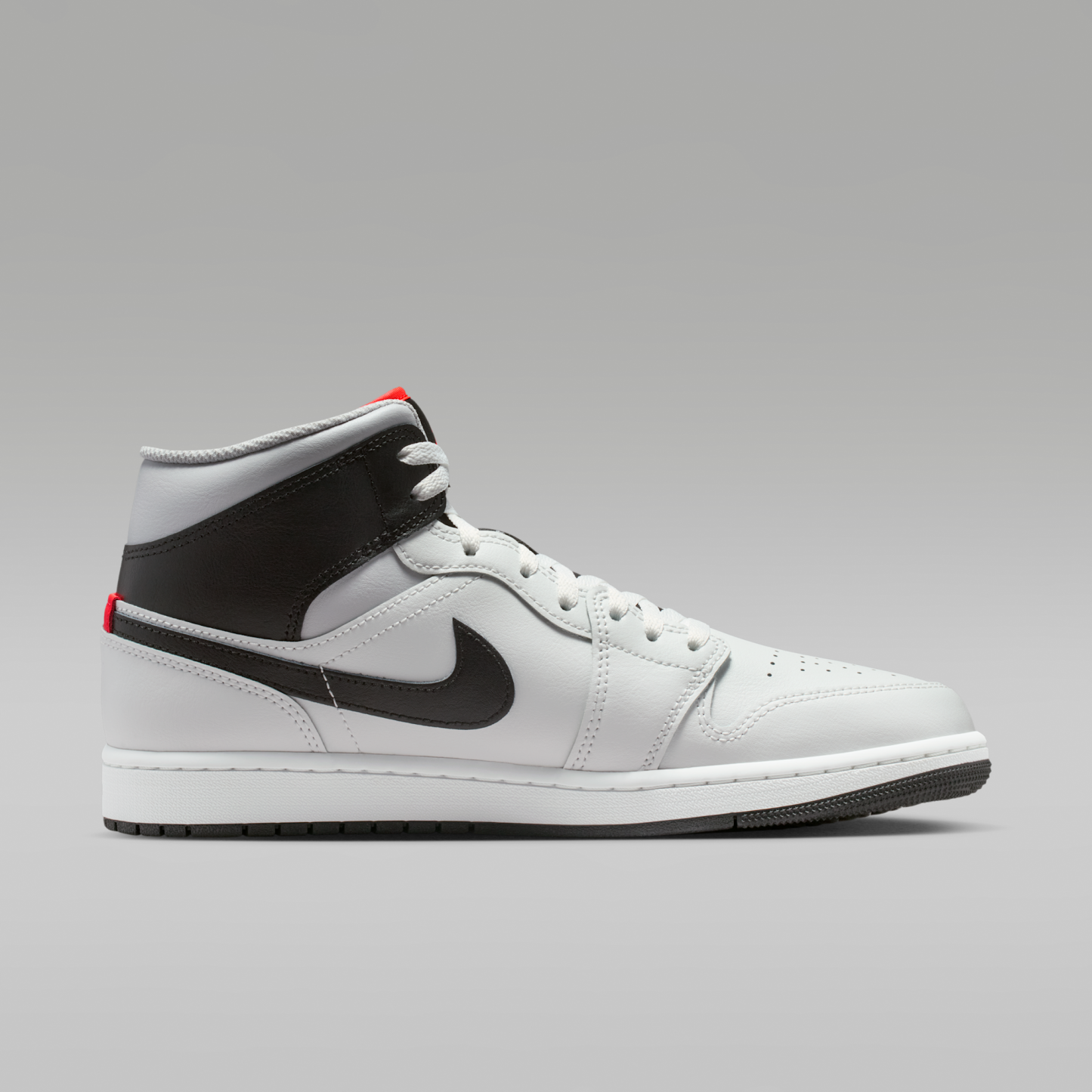 Air Jordan 1 Mid - Summit White/Neutral Grey/Infrared 23/Μαύρο - 3