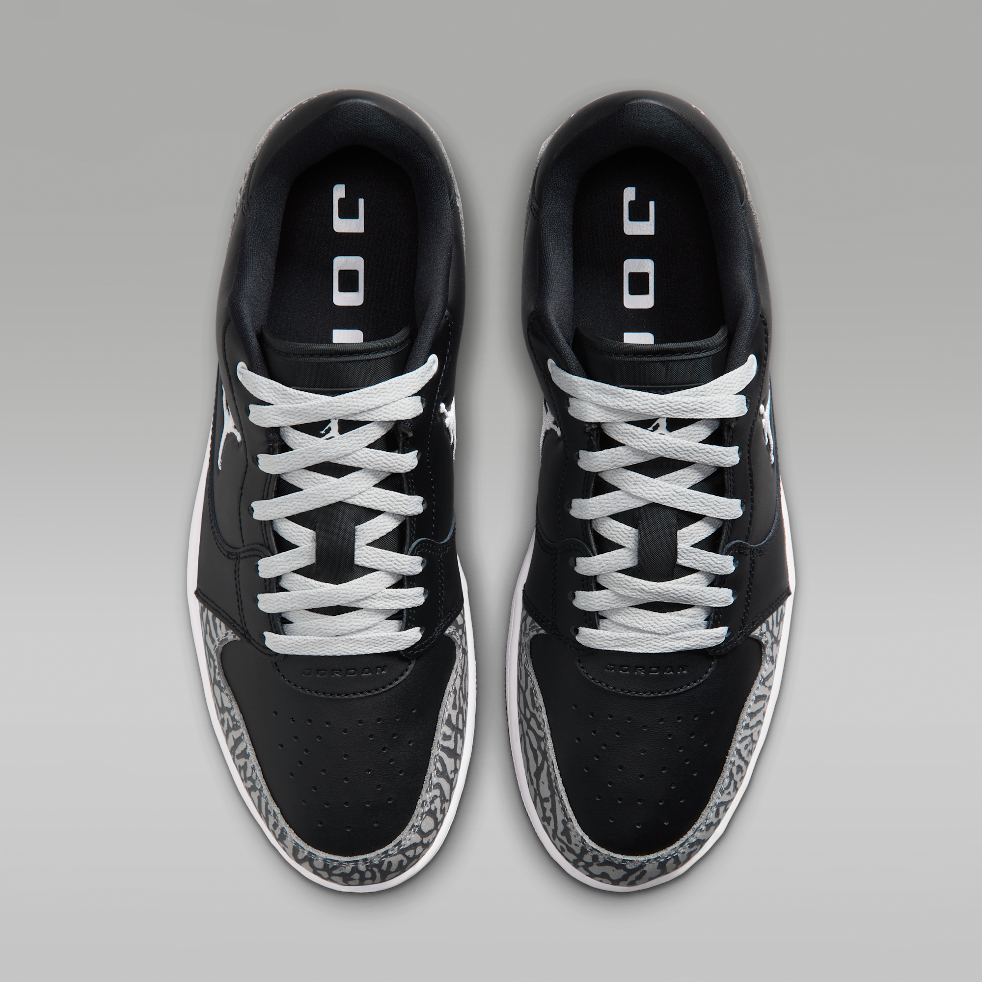 Jordan Court Connect Low SE - Μαύρο/Light Smoke Grey/Dark Grey/Λευκό - 4