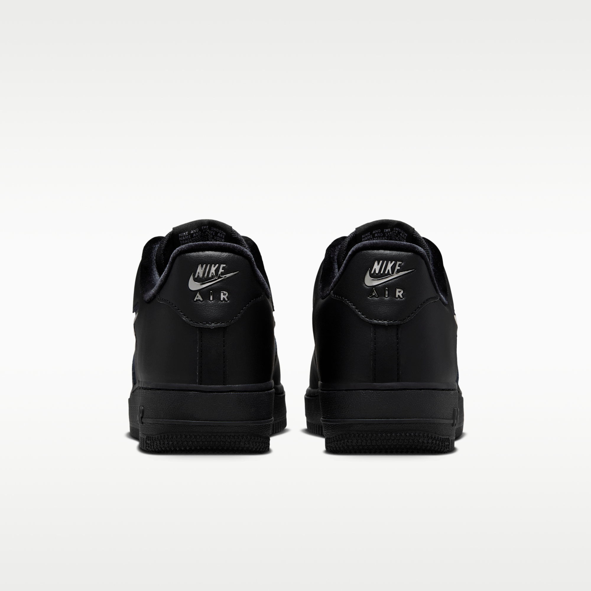 Nike Air Force 1 '07 - Μαύρο/Wolf Grey/Metallic Silver - 6
