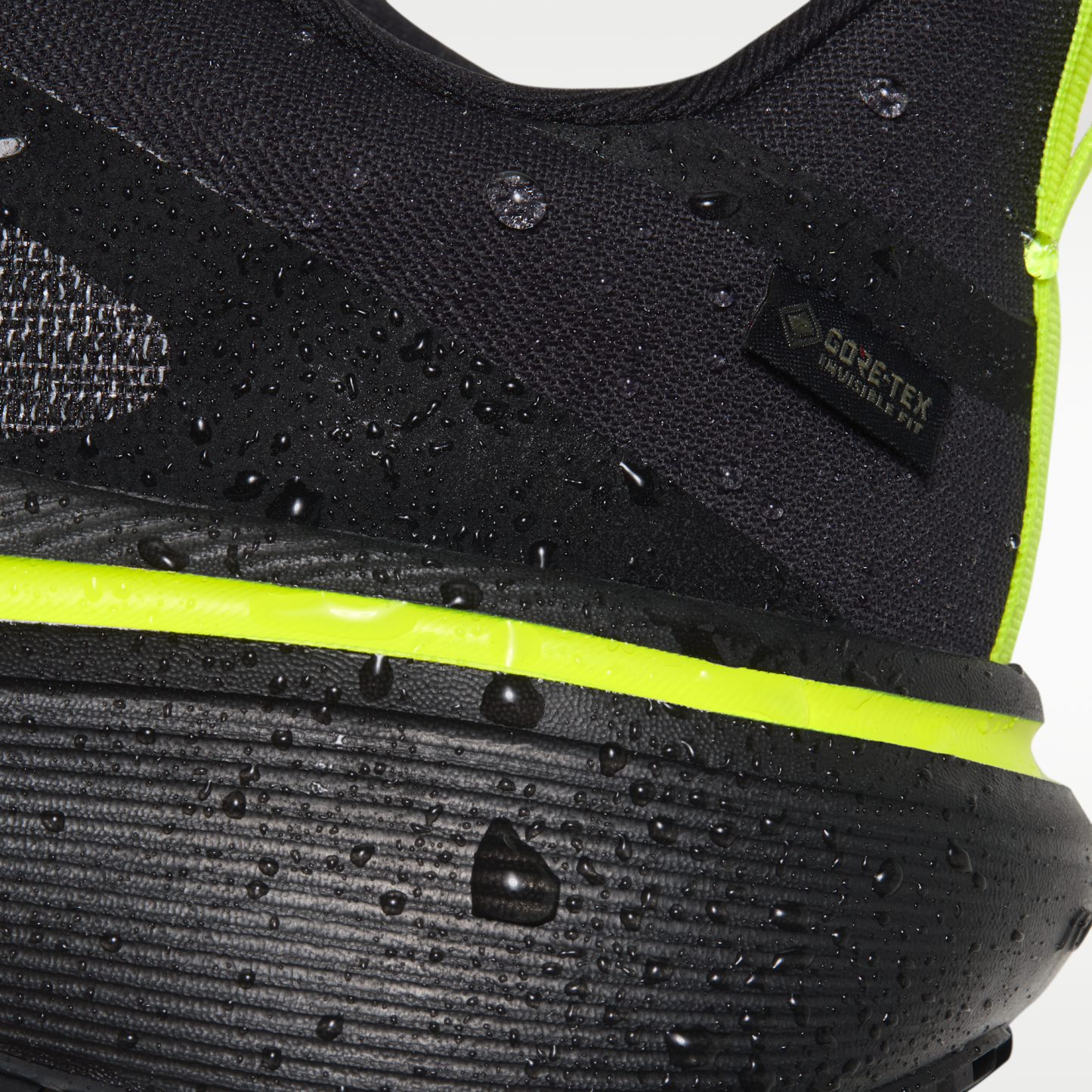 Nike Pegasus 42 GORE-TEX - Μαύρο/Lemon Venom/Metallic Dark Grey - 10