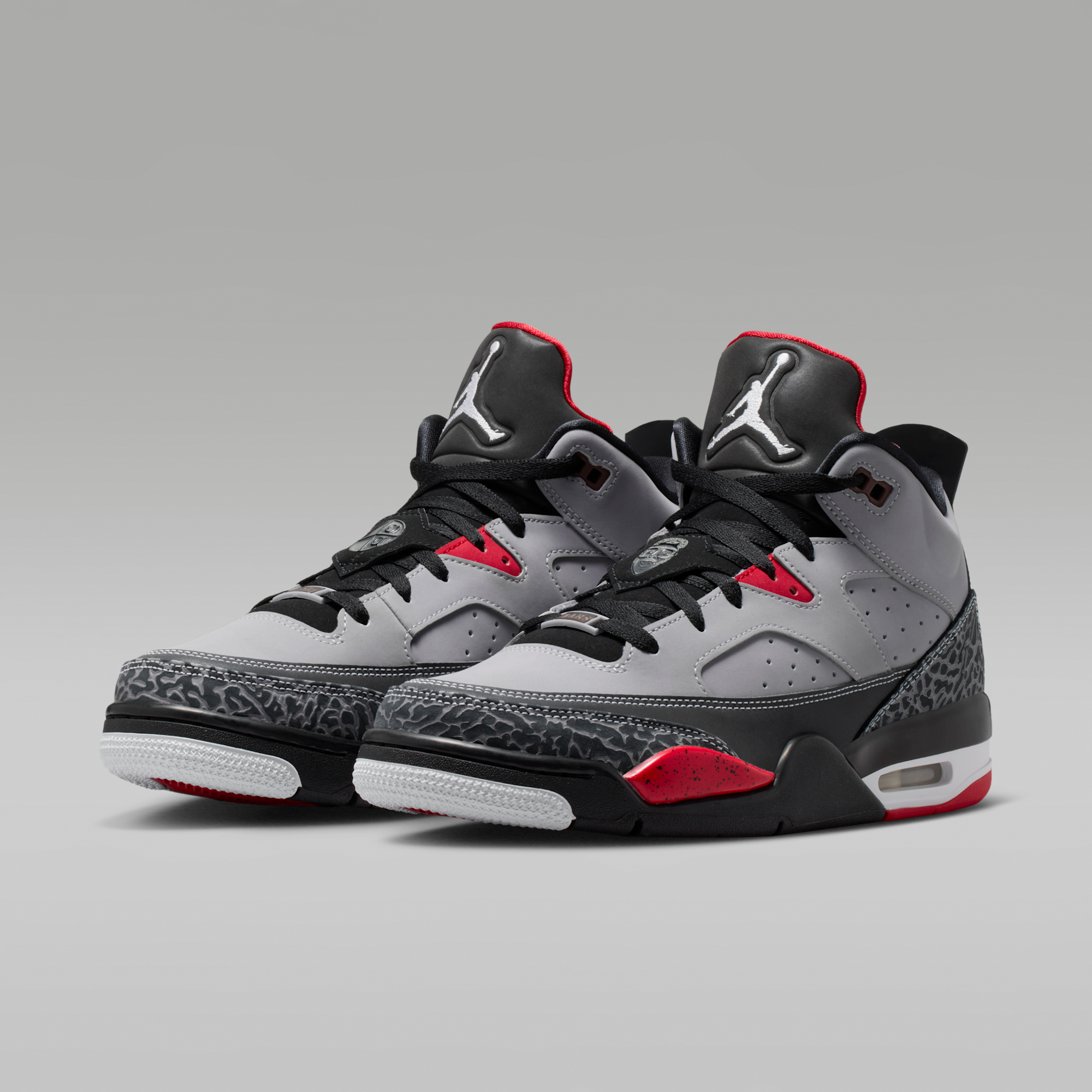 Jordan Son of Mars Low - Cement Grey/Μαύρο/Fire Red/Λευκό - 5