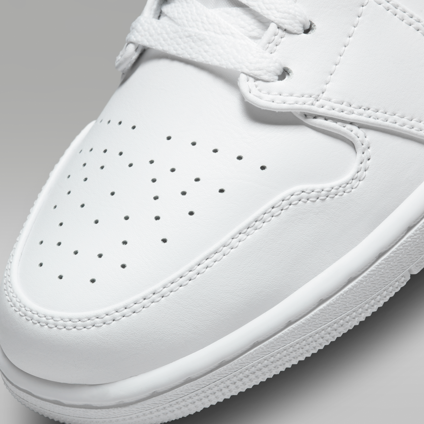 Air Jordan 1 Low - Λευκό/Λευκό/Λευκό - 7
