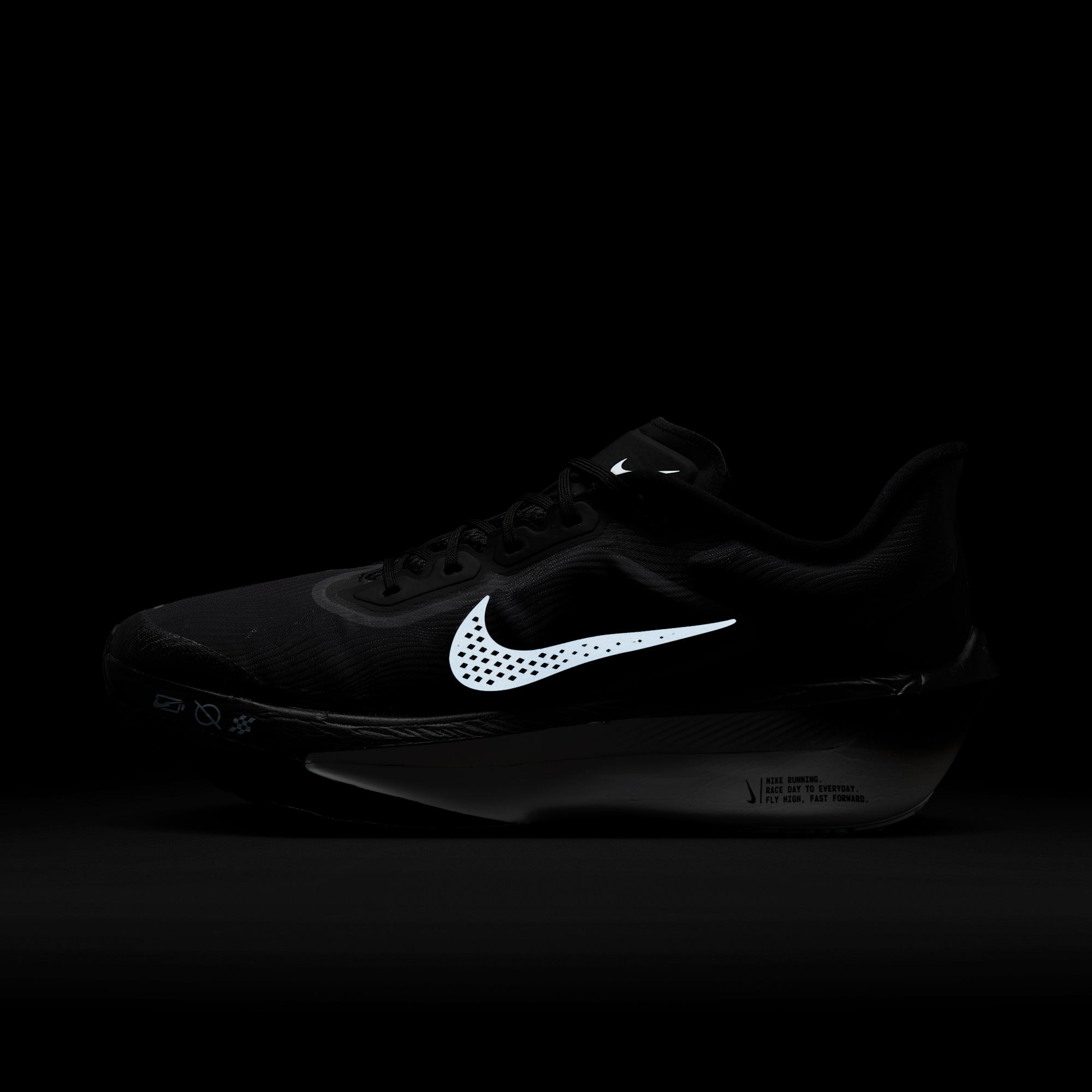 Nike Zoom Fly 6 - Μαύρο/Light Smoke Grey/Λευκό - 12
