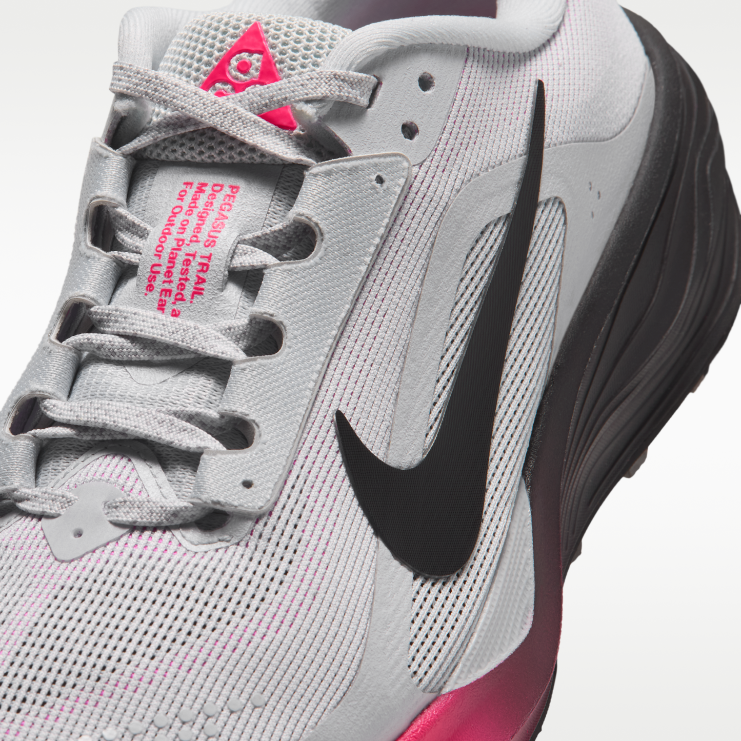 Nike ACG Pegasus Trail - Pure Platinum/Hyper Pink/Hyper Pink/Μαύρο - 7