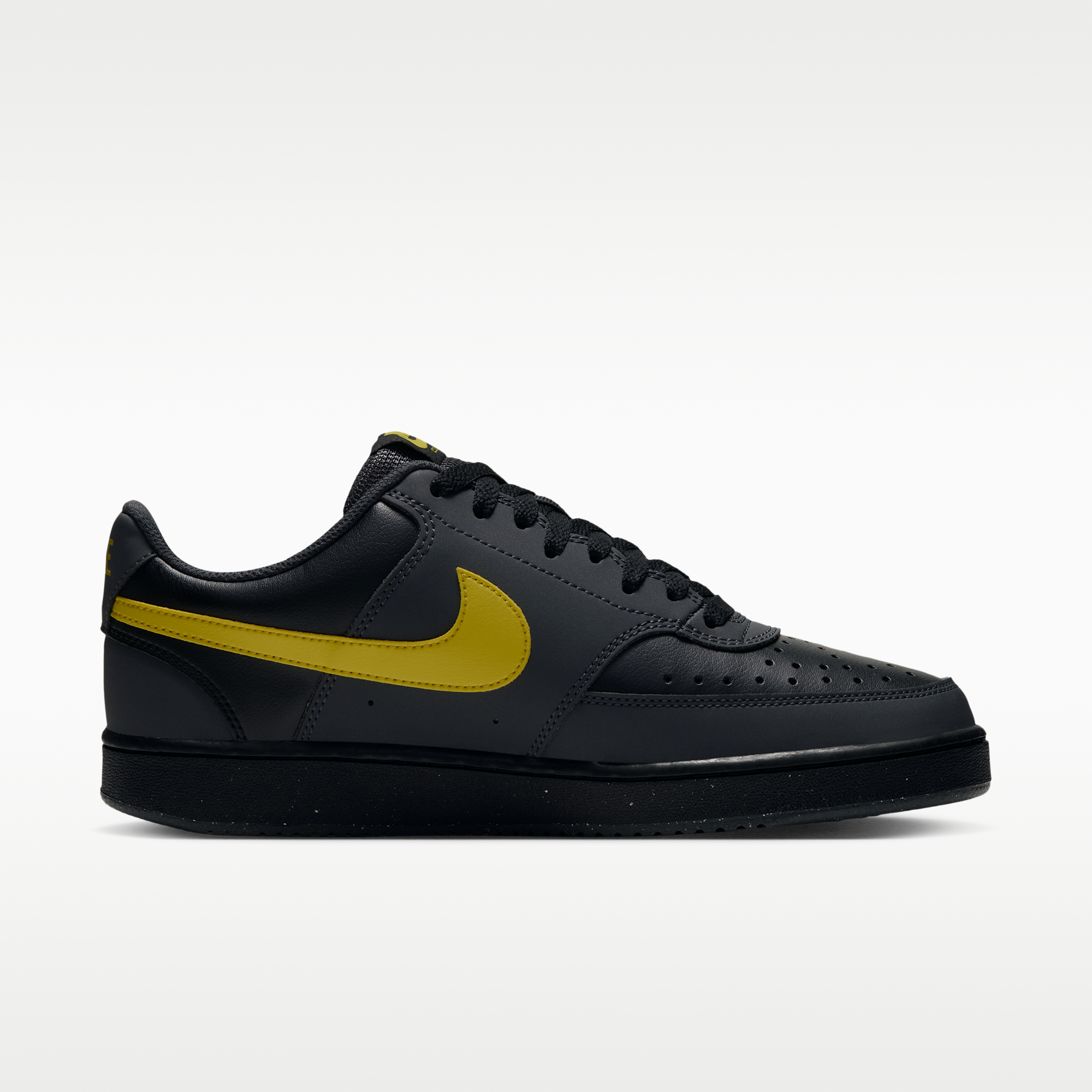 Nike Court Vision Low - Dark Smoke Grey/Μαύρο/Chrome Yellow - 3