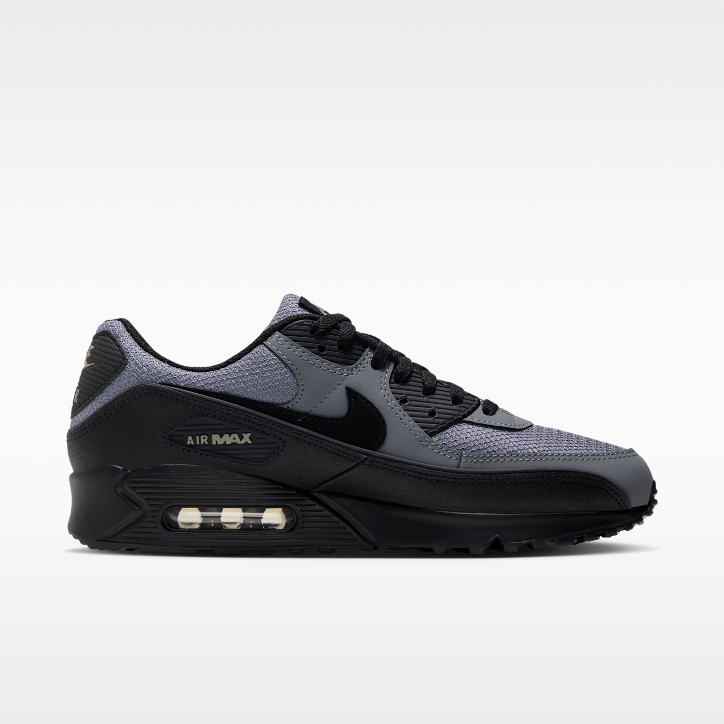 Nike Air Max 90 - Cool Grey/Light Army/Μαύρο - 3