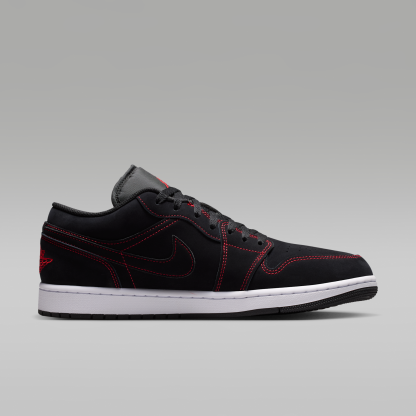 Air Jordan 1 Low - Μαύρο/Λευκό/University Red - 3