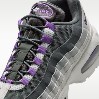 Nike Air Max 95 Big Bubble "OG" - Photon Dust/Dark Grey/Grey Fog/Bright Violet - 7