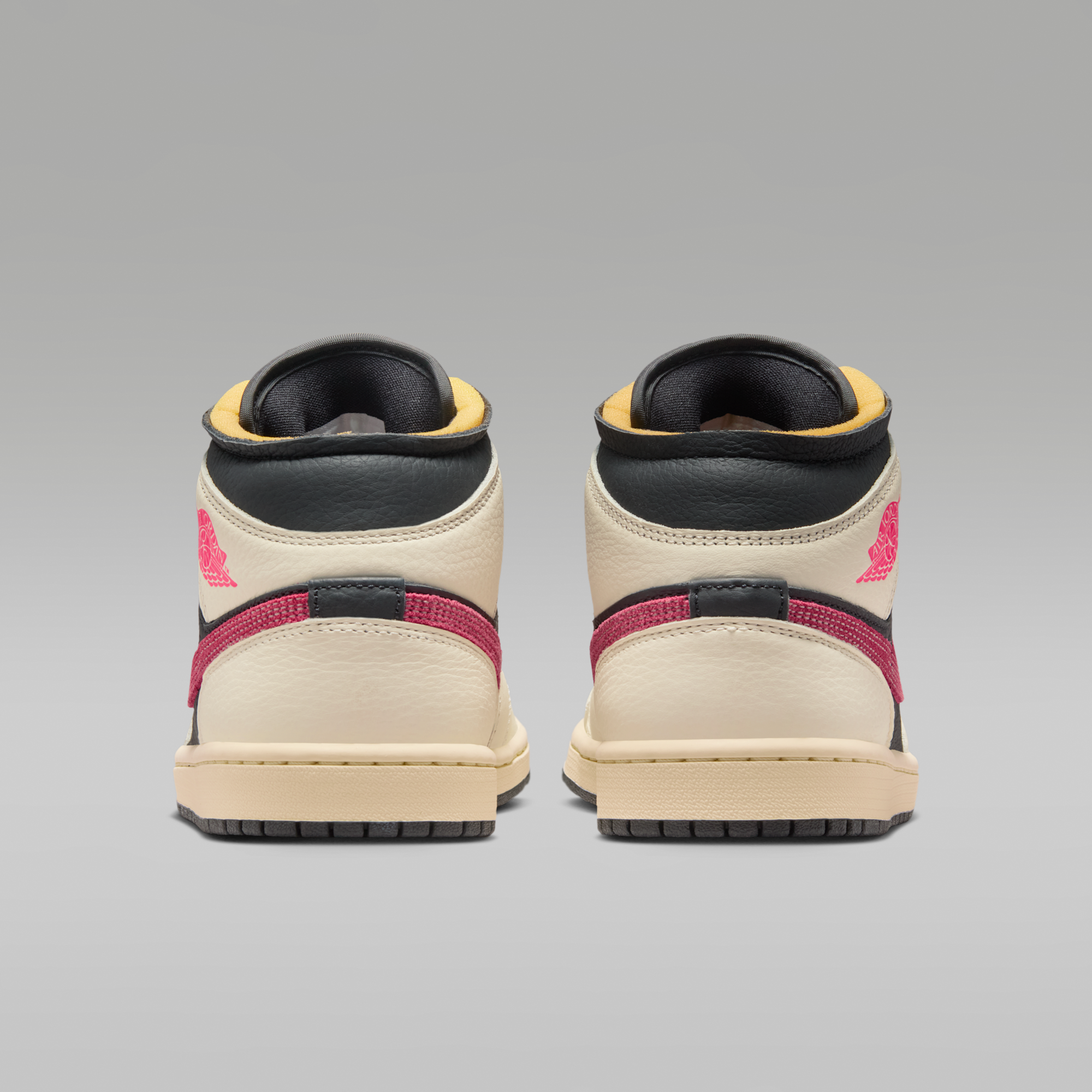 Air Jordan 1 Mid SE - Pale Ivory/Μαύρο/Muslin/Racer Pink - 6