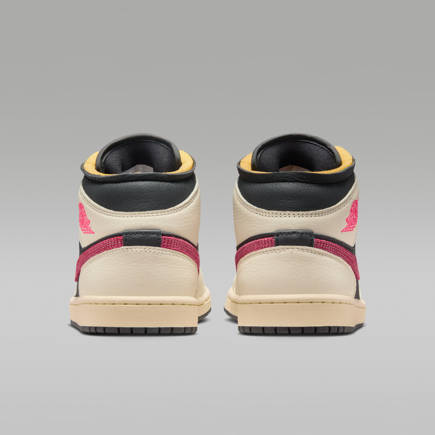 Air Jordan 1 Mid SE - Pale Ivory/Μαύρο/Muslin/Racer Pink - 6