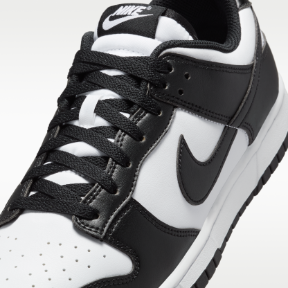 Nike Dunk Low Retro - Λευκό/Λευκό/Μαύρο - 7