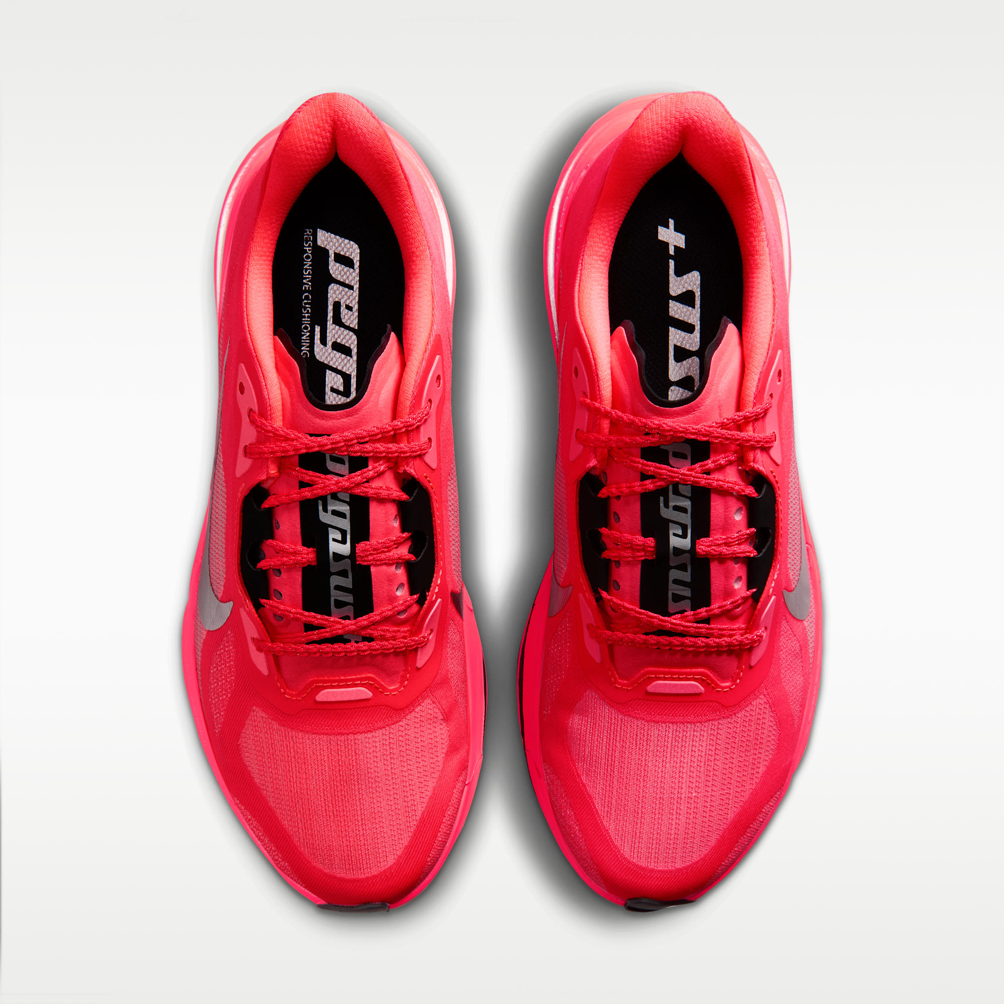 Nike Pegasus Plus 2 - Flash Crimson/Μαύρο/Λευκό/Metallic Silver - 4