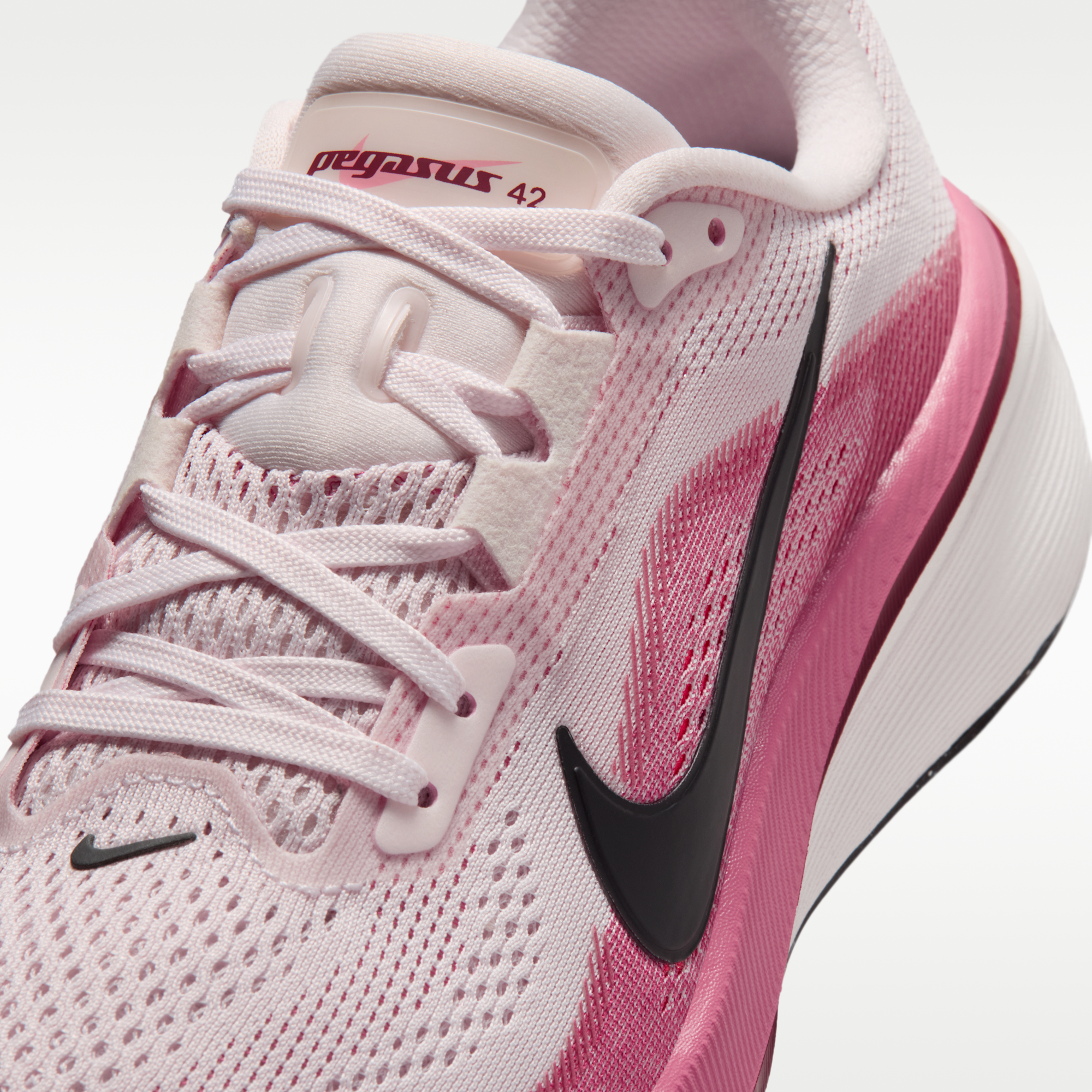 Nike Pegasus 42 - Pearl Pink/Peony/Team Crimson/Μαύρο - 7
