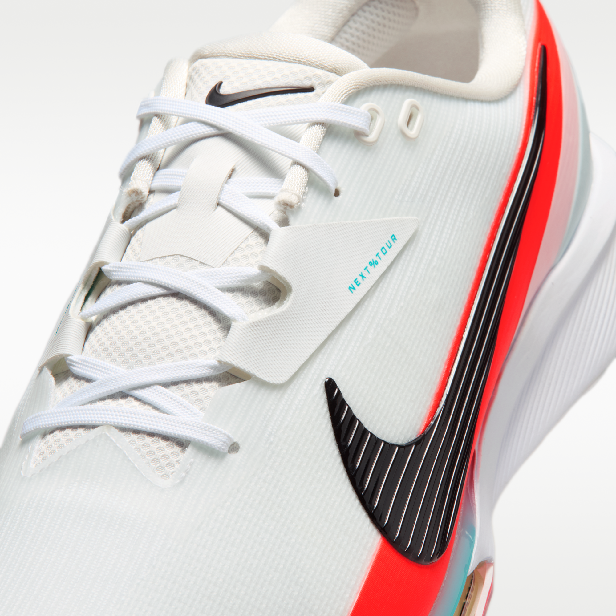 Nike NEXT% TOUR 3 - Summit White/Bright Crimson/Dusty Cactus/Μαύρο - 8