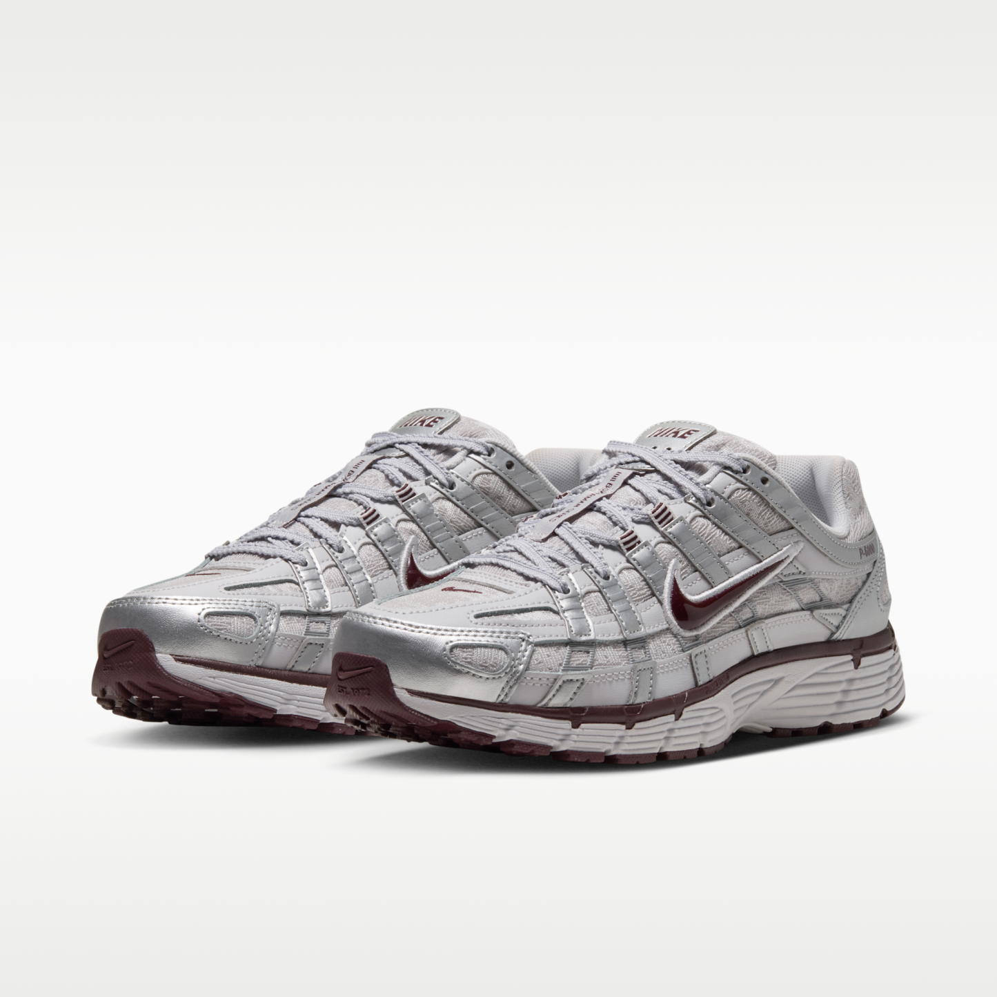 Nike P-6000 - Vast Grey/Metallic Silver/Burgundy Crush - 5