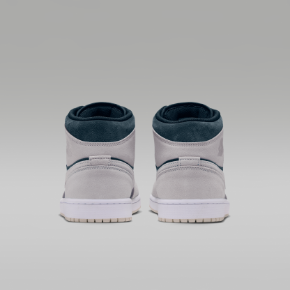 Air Jordan 1 Mid - Light Orewood Brown/Midnight Spruce/Λευκό/Pale Ivory - 6