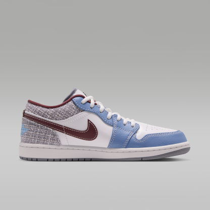 Air Jordan 1 Low - Summit White/Summit White/Work Blue/Light Boulder - 3