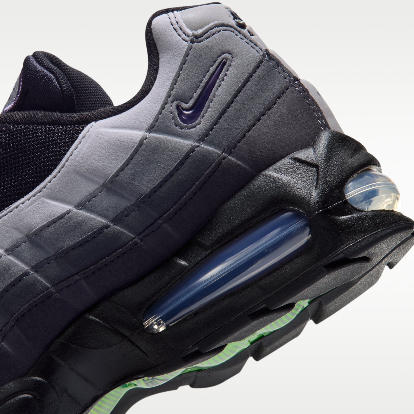 Nike Air Max 95 Big Bubble Premium - Μαύρο/Dark Smoke Grey/Smoke Grey/Canyon Purple - 8