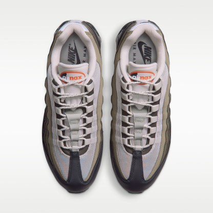 Nike Air Max 95 Big Bubble - Light Bone/Anthracite/Dark Loden/Safety Orange - 4