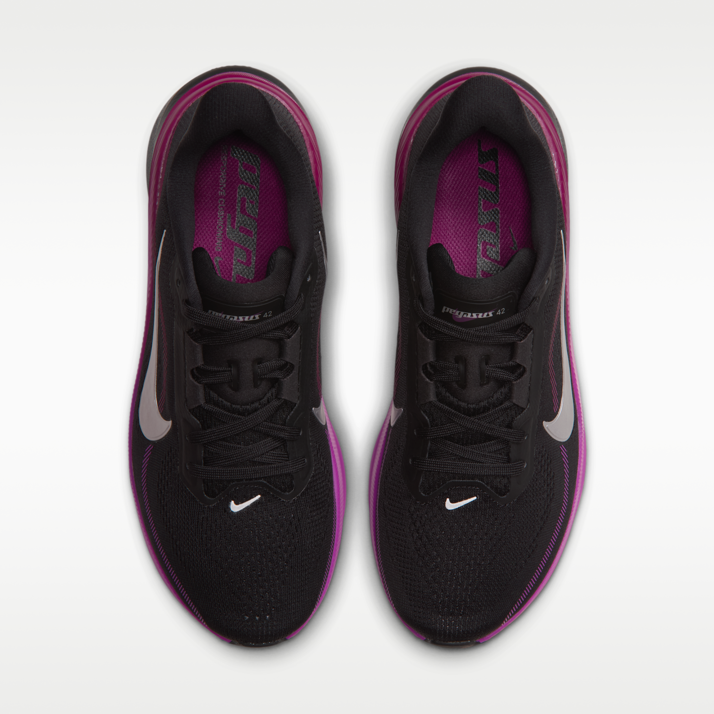 Nike Pegasus 42 - Μαύρο/Vivid Purple/True Berry/Metallic Silver - 4