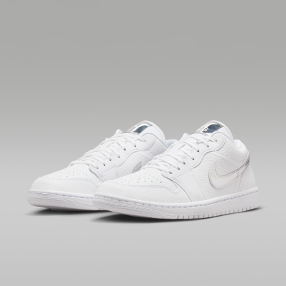 Air Jordan 1 Low SE - Λευκό/Λευκό/Metallic Silver/Λευκό - 5