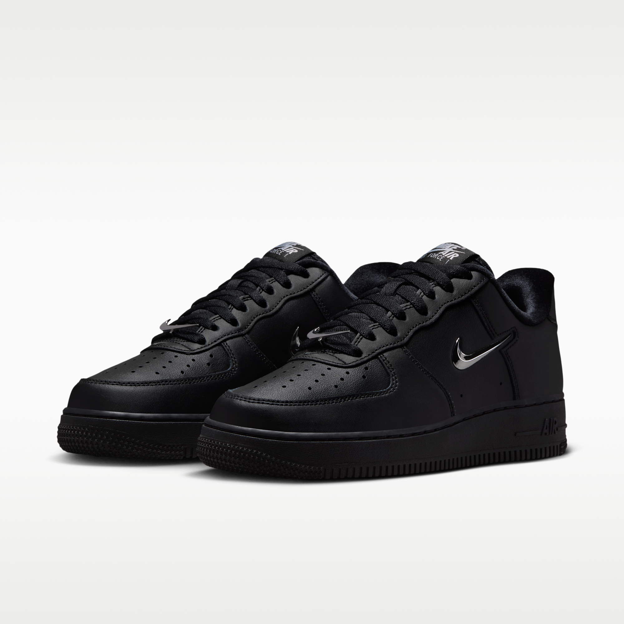 Nike Air Force 1 '07 - Μαύρο/Wolf Grey/Metallic Silver - 5