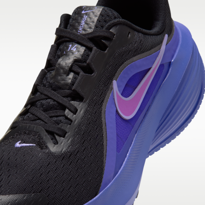 Nike Downshifter 14 - Μαύρο/Persian Violet/Gridiron/Vivid Purple - 7