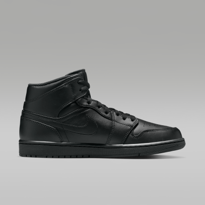 Air Jordan 1 Mid - Μαύρο/Μαύρο/Μαύρο - 3