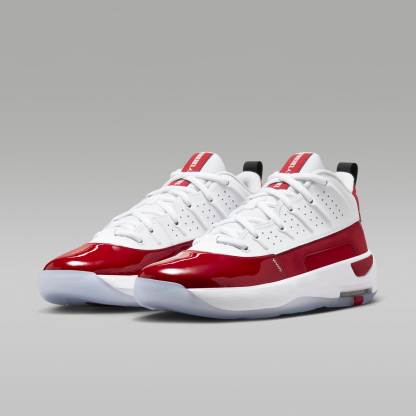 Jordan Max Aura 7 - Λευκό/Gym Red/Μαύρο/Λευκό - 5