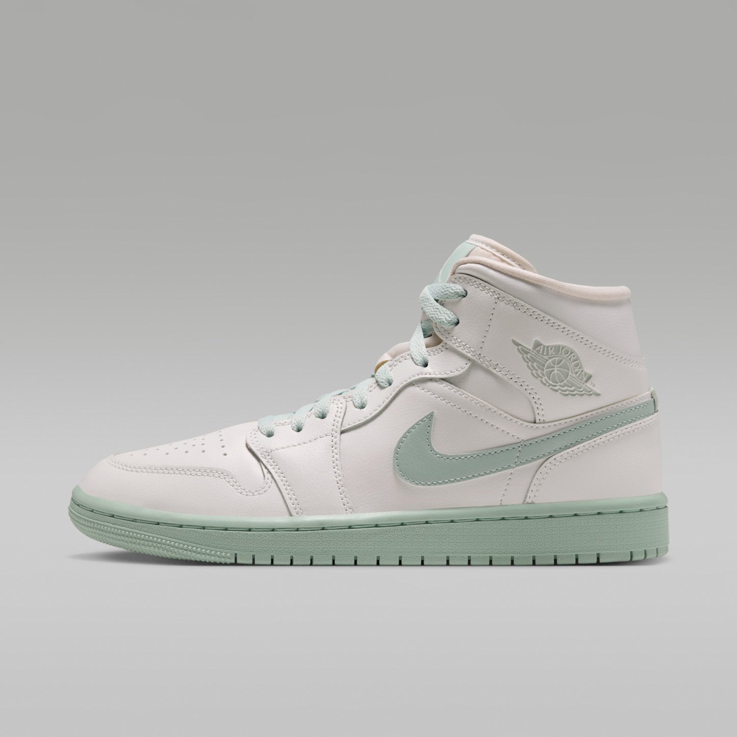 Air Jordan 1 Mid - Sail/Pistachio Frost - 1