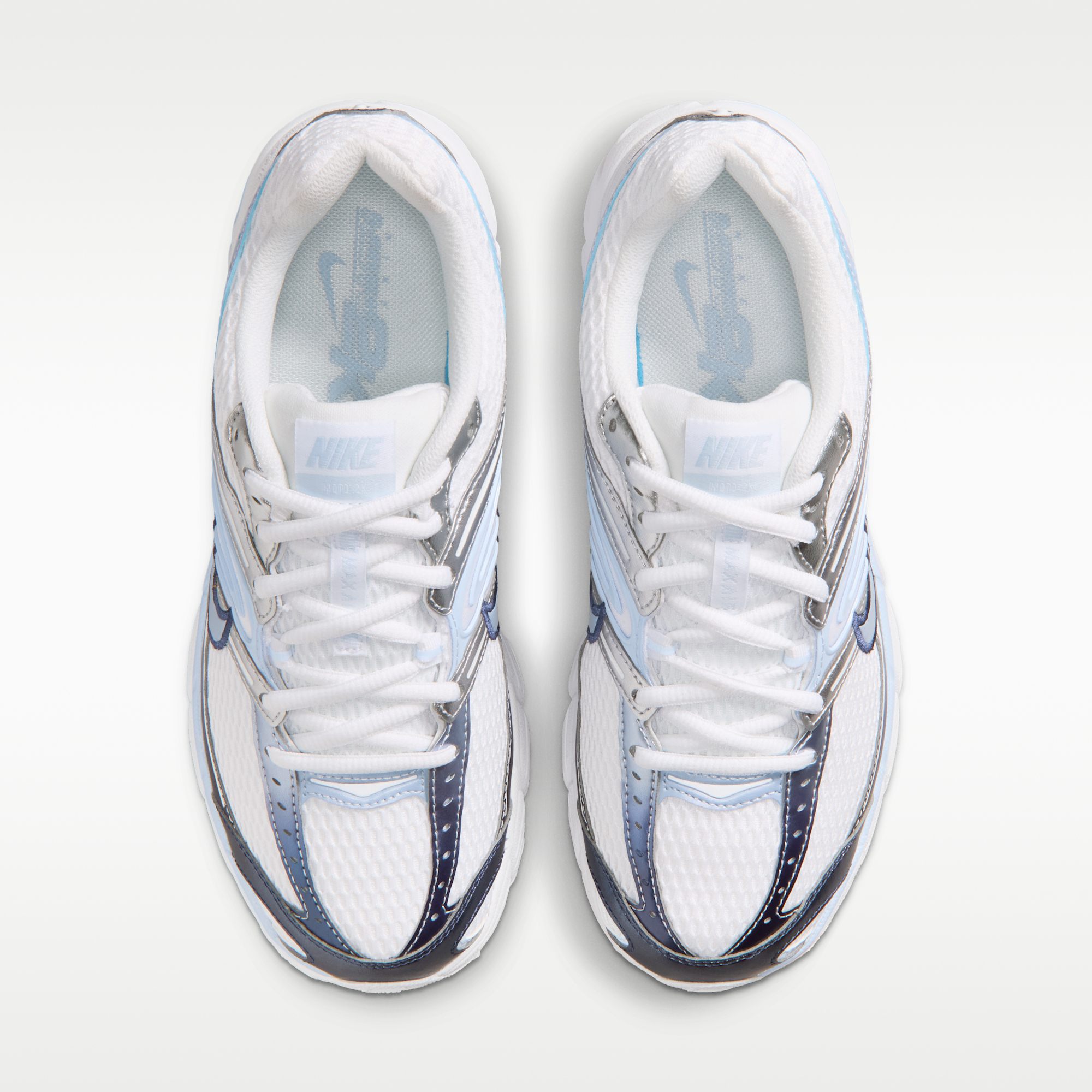 Nike Air Max Moto 2K - Λευκό/Metallic Silver/Midnight Navy/Hydrogen Blue - 4