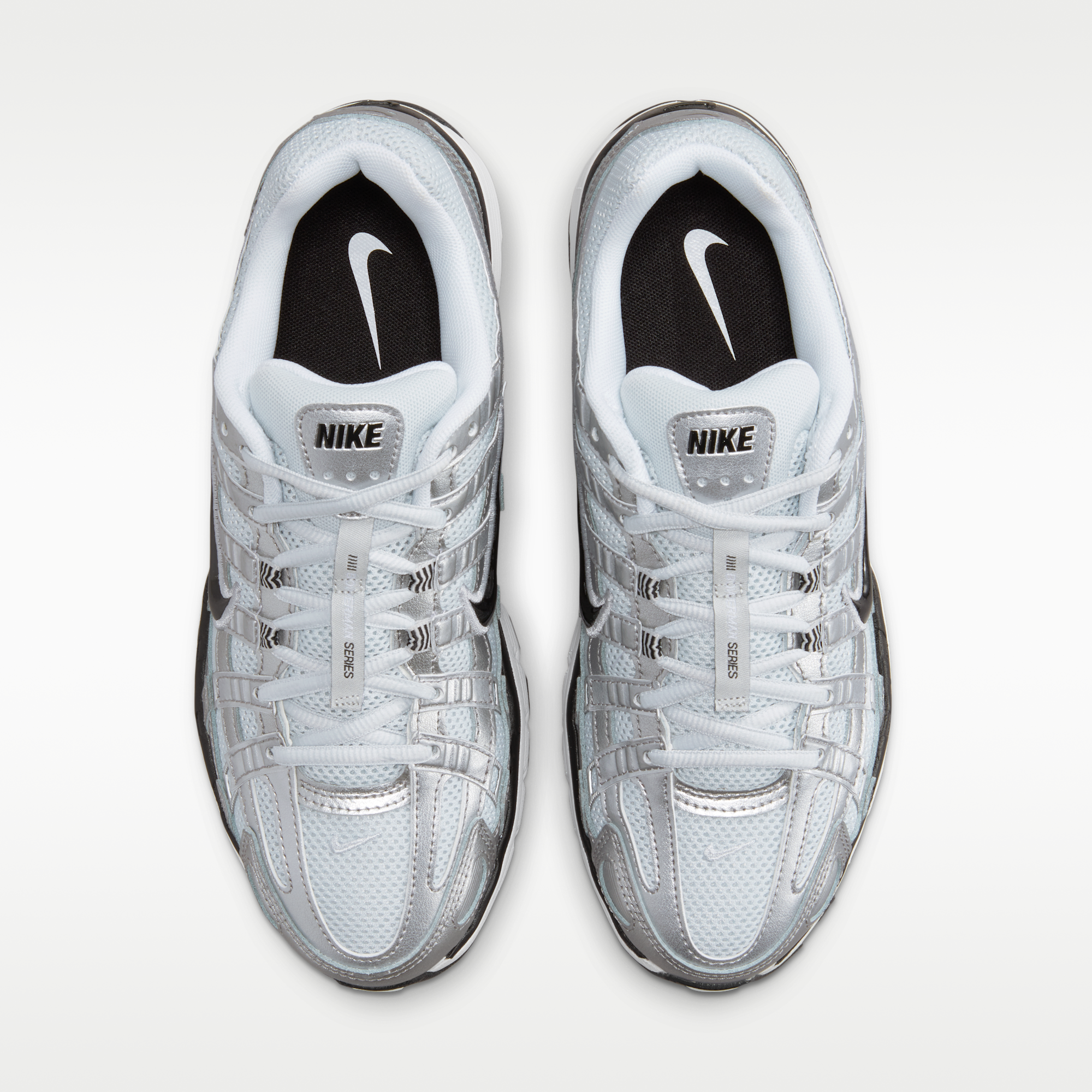 Nike P-6000 - Λευκό/Metallic Silver/Pure Platinum/Μαύρο - 4