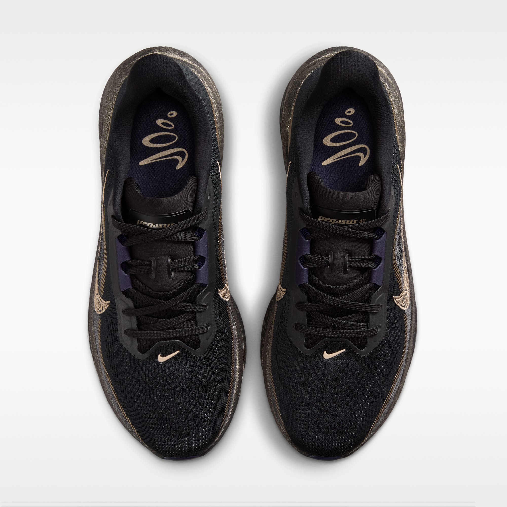 Nike Pegasus 42 - Μαύρο/Pitch Blue/Blackened Blue/Blur - 4