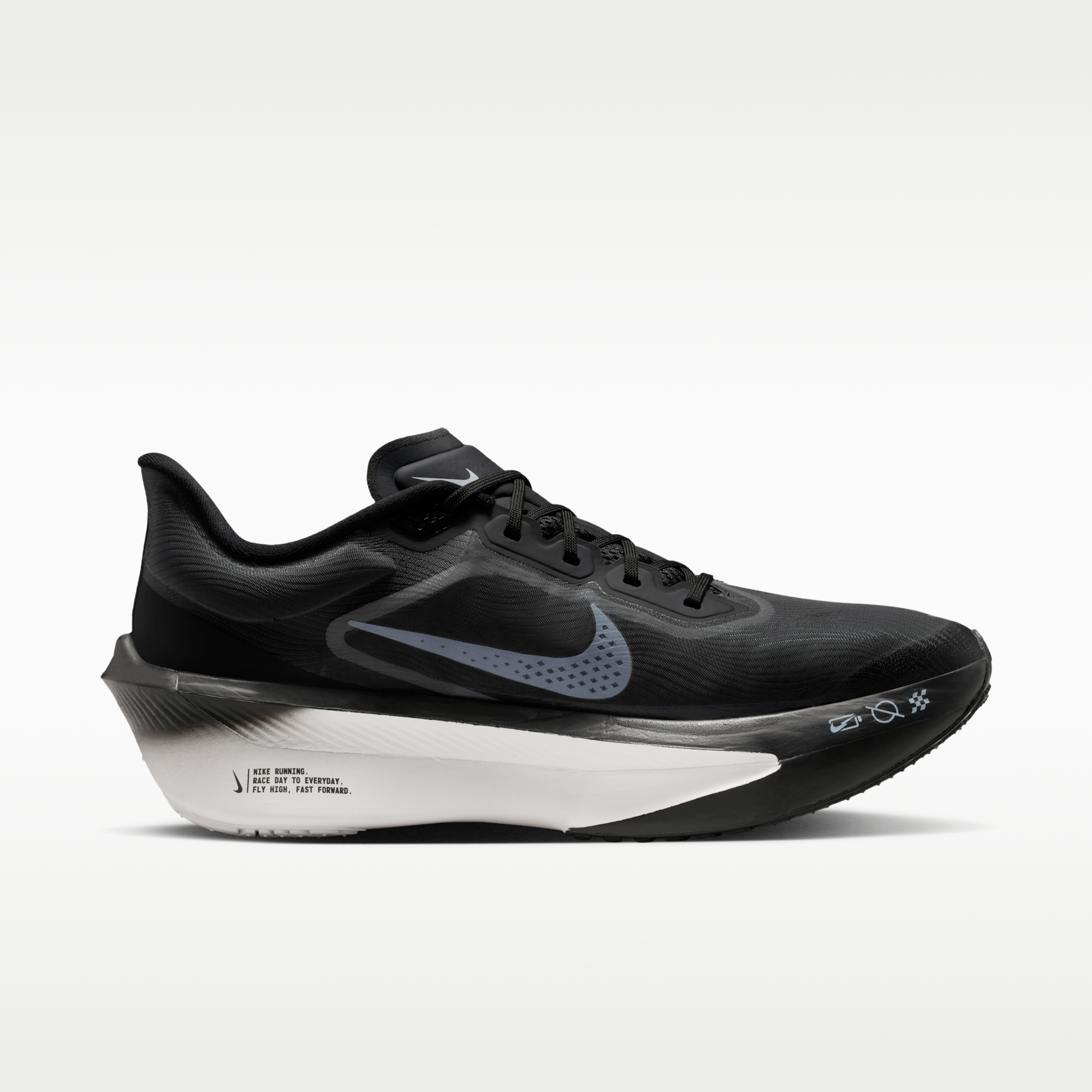 Nike Zoom Fly 6 - Μαύρο/Light Smoke Grey/Λευκό - 3