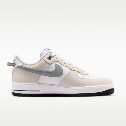 Nike Air Force 1 '07 LV8 - Λευκό/Μαύρο/Cool Grey/Metallic Cool Grey - 3