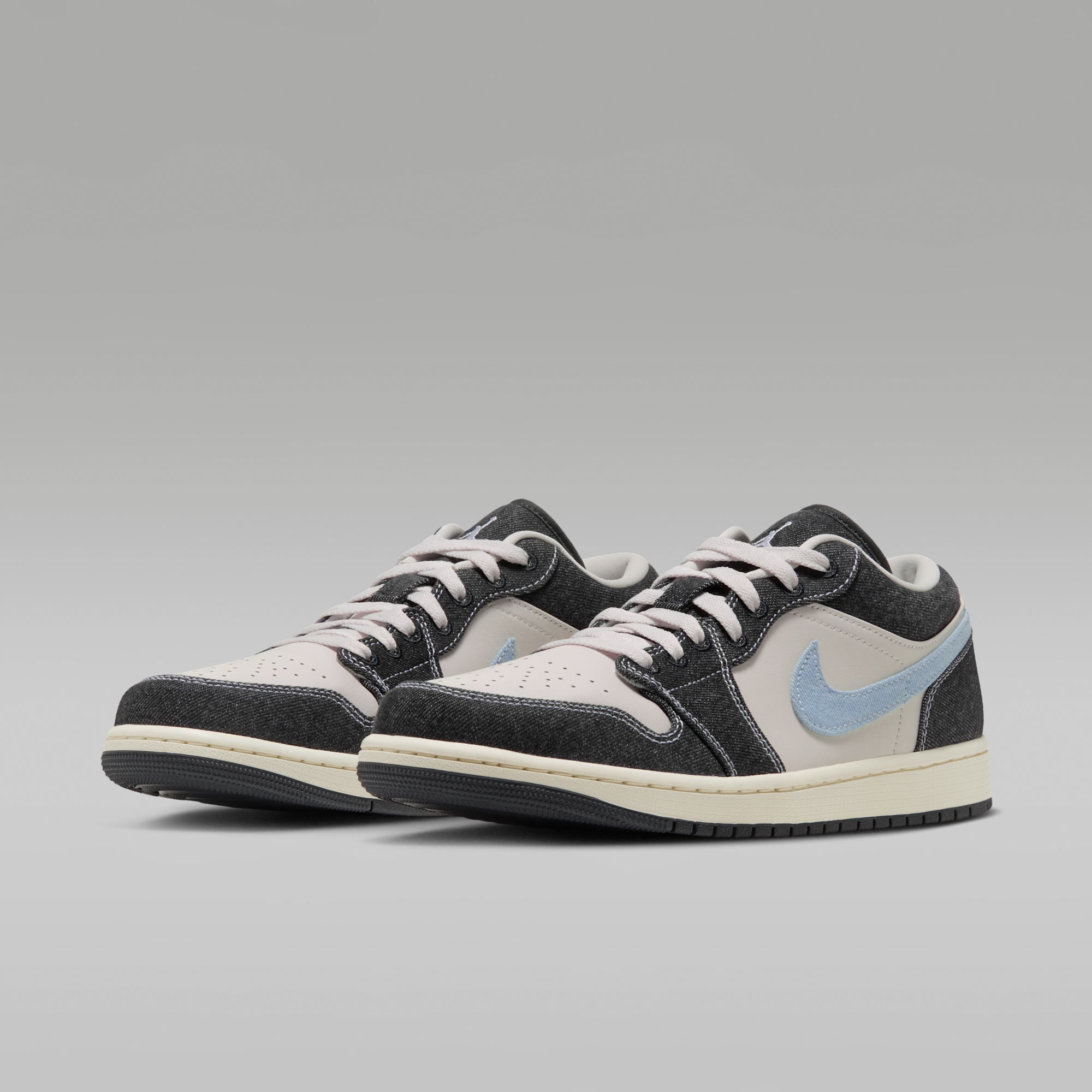 Air Jordan 1 Low SE - Phantom/Coconut Milk/Μαύρο/Light Armory Blue - 5