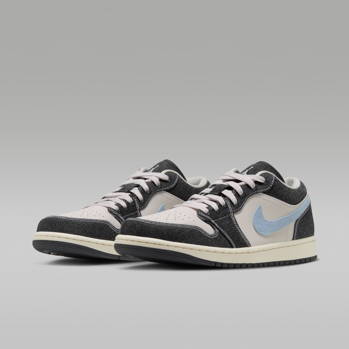 Air Jordan 1 Low SE - Phantom/Coconut Milk/Μαύρο/Light Armory Blue - 5