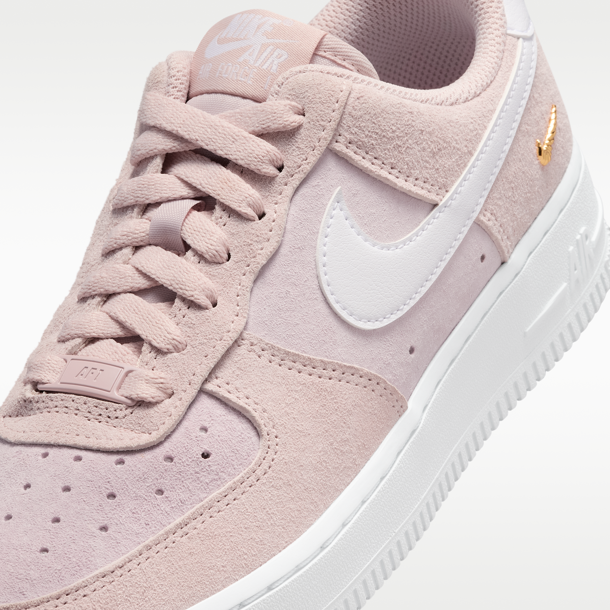 Nike Air Force 1 '07 - Silt Red/Pink Foam/Metallic Gold/Λευκό - 7