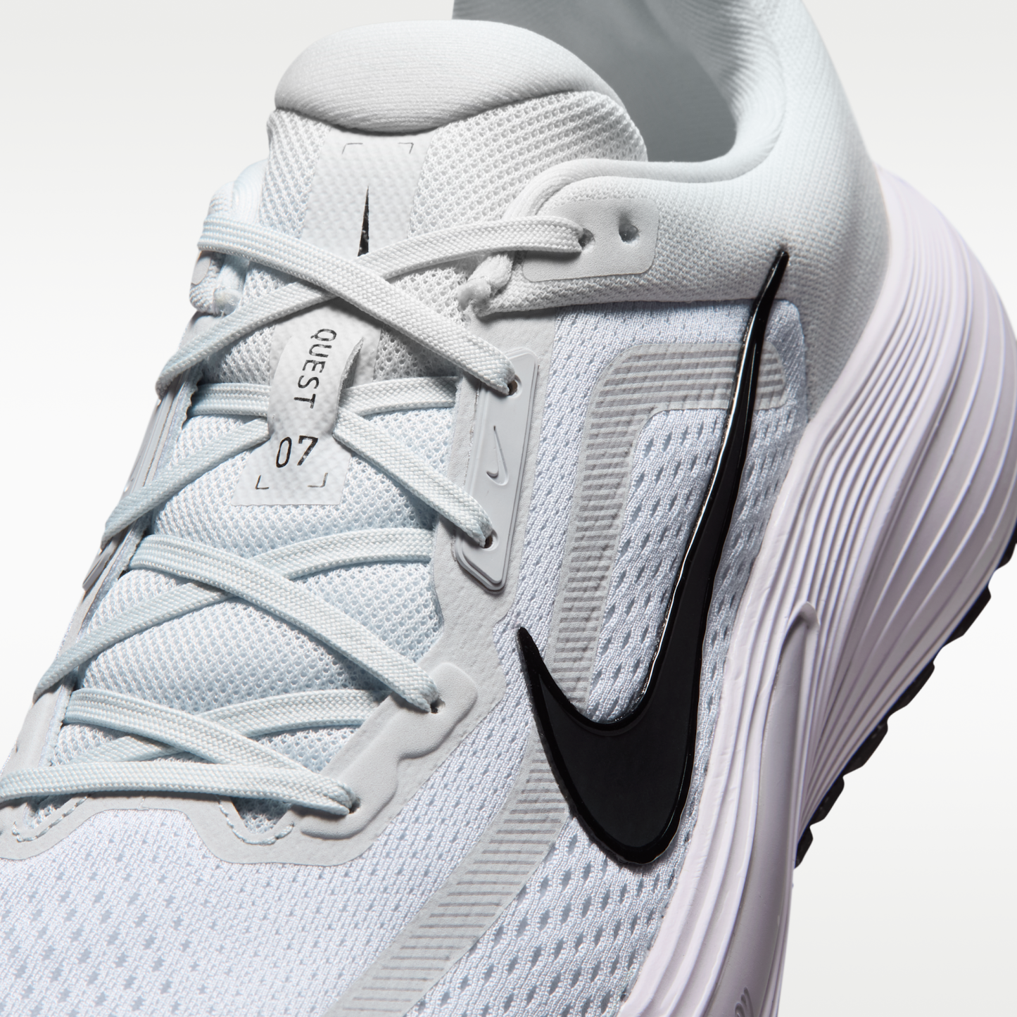 Nike Quest 7 - Pure Platinum/Λευκό/Wolf Grey/Μαύρο - 7
